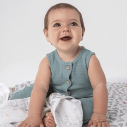 Aden + Anais™ Essential S Katoenen Mousseline Deken Alpha Bet Animals -Beddengoed Verkoopwinkel aden anais essential s katoenen mousseline deken alpha bet animals a391376 2