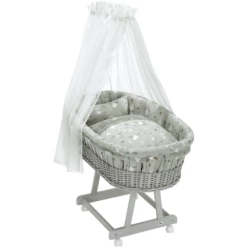 Alvi ® 3-delige Wieg Set Baby Forest -Beddengoed Verkoopwinkel alvi 3 delige wieg set baby forest a300652 3