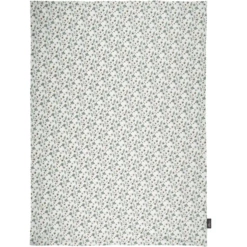 Alvi ® Babydeken Petit Fleurs Groen/wit 75 X 100 Cm