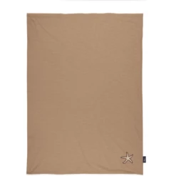 Alvi ® Babydeken Petit Zeesterren Taupe/wit 75 X 100 Cm