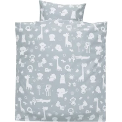 Alvi Beddengoed 80 X 80 Cm, Dierentuin Blauw