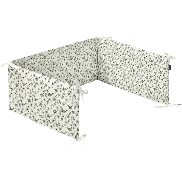 Alvi ® Beddenset 4-delig Petit Fleurs Groen/wit 100 X 135 Cm 5 Alvi ® Beddenset 4-delig Petit Fleurs Groen/wit 100 X 135 Cm - Afbeelding 5