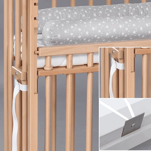 Babybay Boxspring Co-sleeper Comfort Plus Naturel Gelakt 2 Babybay Boxspring Co-sleeper Comfort Plus Naturel Gelakt - Afbeelding 2