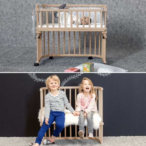 Babybay Boxspring Co-sleeper Comfort Plus Naturel Gelakt 4 Babybay Boxspring Co-sleeper Comfort Plus Naturel Gelakt - Afbeelding 4