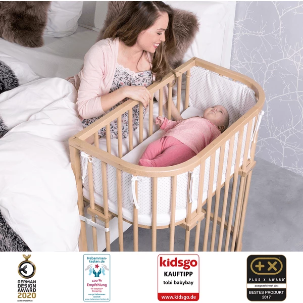 Babybay Boxspring Co-sleeper Comfort Plus Naturel Gelakt 5 Babybay Boxspring Co-sleeper Comfort Plus Naturel Gelakt - Afbeelding 5