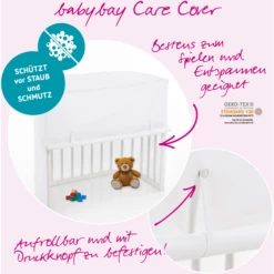 Babybay® Care Cover Geschikt Voor Model Maxi, Boxspring En Comfort Wit. -Beddengoed Verkoopwinkel babybay care cover geschikt voor model maxi boxspring en comfort wit a288145 4