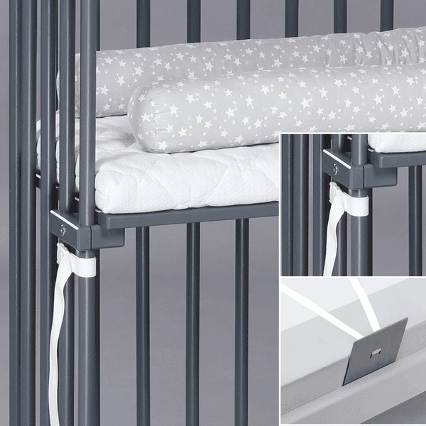 Babybay Co-sleeper Boxspring Grijs 5 Babybay Co-sleeper Boxspring Grijs - Afbeelding 5