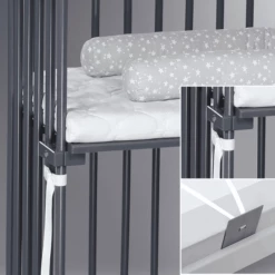 Babybay Co-sleeper Boxspring XXL Grijs -Beddengoed Verkoopwinkel babybay co sleeper boxspring xxl grijs a265387 4