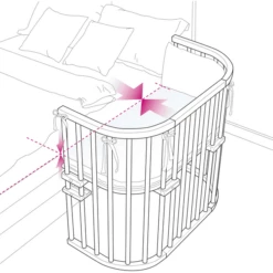 Babybay Co-sleeper Maxi Comfort Plus Leigrijs Gelakt -Beddengoed Verkoopwinkel babybay co sleeper maxi comfort plus leigrijs gelakt a376137 4