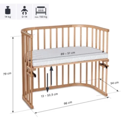 Babybay Co-sleeper Maxi Natuur Gelakt -Beddengoed Verkoopwinkel babybay co sleeper maxi natuur gelakt a021561 4