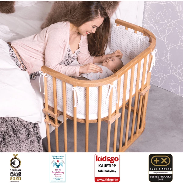 Babybay Co-sleeper Original Natuur Gëolied Extra Geventileerd 2 Babybay Co-sleeper Original Natuur Gëolied Extra Geventileerd - Afbeelding 2