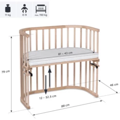 Babybay Co-sleeper Original Natuur Onbehandeld Extra Geventileerd -Beddengoed Verkoopwinkel babybay co sleeper original natuur onbehandeld extra geventileerd a044702 4