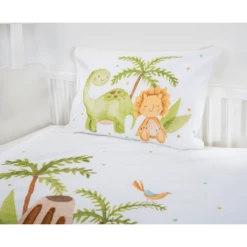 Babybest® Flanellen Beddengoed Dinos 100 X 135 Cm -Beddengoed Verkoopwinkel babybest flanellen beddengoed dinos 100 x 135 cm a376106 2