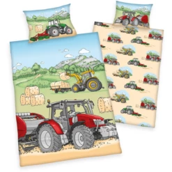 Babybest® Flanellen Beddengoed Tractor 100 X 135 Cm -Beddengoed Verkoopwinkel babybest flanellen beddengoed tractor 100 x 135 cm a388595 1