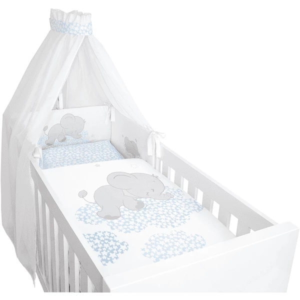 Be B Ella Vital Beddenset 4 Stuks, Lunafant Blauw 3 Be B Ella Vital Beddenset 4 Stuks, Lunafant Blauw - Afbeelding 3