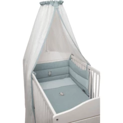 Be Be 's Collectie Mousseline Beddenset 3st Kikker King Groen