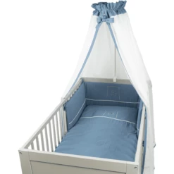 Be Be 's Collection Mousseline Beddengoed Donkerblauw 100 X 135 Cm -Beddengoed Verkoopwinkel be be s collection mousseline beddengoed donkerblauw 100 x 135 cm a325339 1