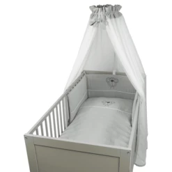 Be Be 's Collection Muslin Beddenset 3-delig Grijs 100 X 135 Cm -Beddengoed Verkoopwinkel be be s collection muslin beddenset 3 delig grijs 100 x 135 cm a325126 2