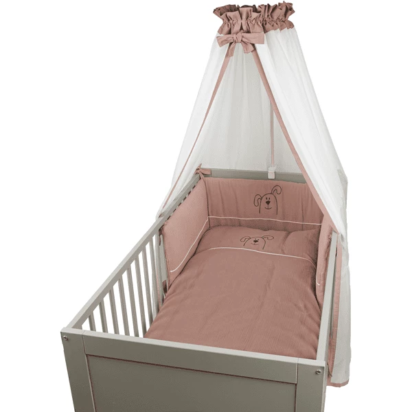 Be Be 's Collection Muslin Beddenset 3-delig Oud Roze 100 X 135 Cm 3 Be Be 's Collection Muslin Beddenset 3-delig Oud Roze 100 X 135 Cm - Afbeelding 3