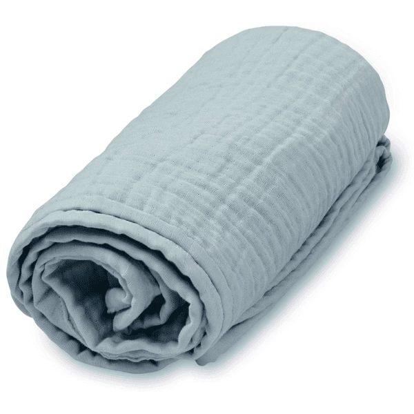 Cam Cam Copenhagen Mousseline Babydeken Lichtblauw 4 Cam Cam Copenhagen Mousseline Babydeken Lichtblauw - Afbeelding 4