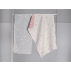 DAVID FUSSENEGGER Babydeken Hartjes Allover Oud Roze -Beddengoed Verkoopwinkel david fussenegger babydeken hartjes allover oud roze a312298 3