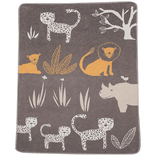 DAVID FUSSENEGGER Babydeken Jungle Bruin 70 X 90 Cm 1 DAVID FUSSENEGGER Babydeken Jungle Bruin 70 X 90 Cm