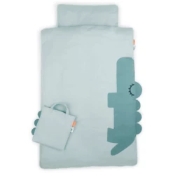 Done By Deer ™ Beddengoed Set Junior Sleepy 100 X 140 Cm Croco Blauw -Beddengoed Verkoopwinkel done by deer beddengoed set junior sleepy 100 x 140 cm croco blauw a394511 4