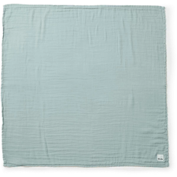 Elodie Bamboe Mousseline Deken Aqua Turquoise 2 Elodie Bamboe Mousseline Deken Aqua Turquoise - Afbeelding 2