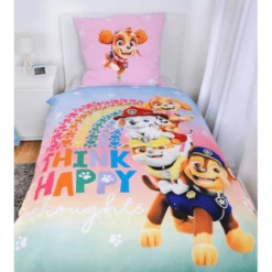 HERDING Beddengoed Paw Patrol Think Happy 135 X 200 Cm -Beddengoed Verkoopwinkel herding beddengoed paw patrol think happy 135 x 200 cm a384720 1
