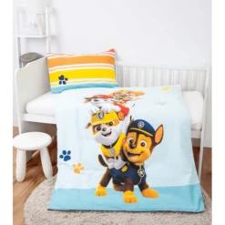 HERDING Flanellen Beddengoed Paw Patrol 100 X 135cm -Beddengoed Verkoopwinkel herding flanellen beddengoed paw patrol 100 x 135cm a388605 1