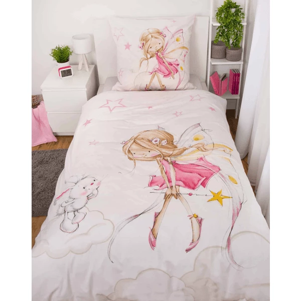 HERDING Flanellen Bedlinnen Little Fairy 135 X 200 Cm 2 HERDING Flanellen Bedlinnen Little Fairy 135 X 200 Cm - Afbeelding 2