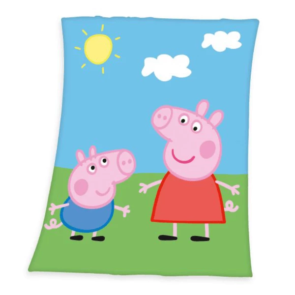 HERDING Vliesdeken Peppa Pig 130x160cm 1 HERDING Vliesdeken Peppa Pig 130x160cm