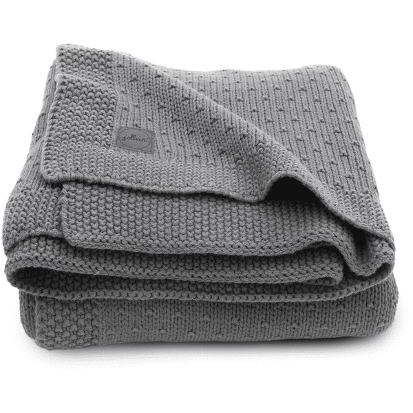 Jollein Gebreide Deken Bliss Stormgrijs 75 X 100cm 1 Jollein Gebreide Deken Bliss Stormgrijs 75 X 100cm