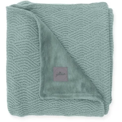 Jollein Gebreide Deken River Gebreid Essenkoraal Green Fleece 75 X 100 Cm -Beddengoed Verkoopwinkel jollein gebreide deken river gebreid essenkoraal green fleece 75 x 100 cm a282941 3