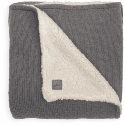 Jollein Gebreide Deken Teddy Bliss Stormgrijs 100 X 150 Cm -Beddengoed Verkoopwinkel jollein gebreide deken teddy bliss stormgrijs 100 x 150 cm a301860 2