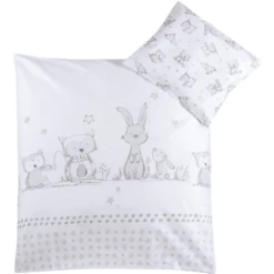 JULIUS ZÖLLNER Beddengoed 80/80cm Haas En Uil Pastel