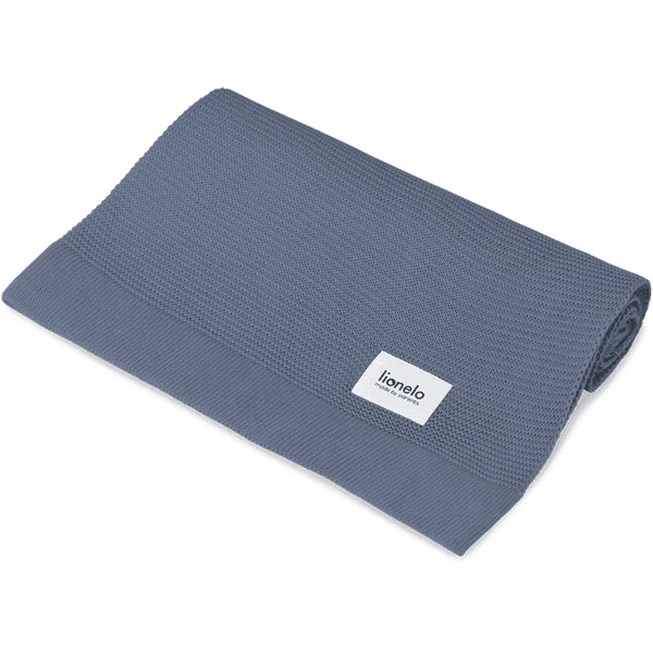 Lionelo Babydeken Bamboo Blanket Blauw 1 Lionelo Babydeken Bamboo Blanket Blauw