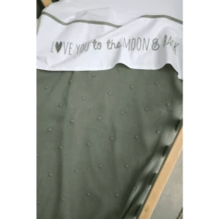 MEYCO Babydeken Klein Mini Knots Forest Green 75 X 100 Cm -Beddengoed Verkoopwinkel meyco babydeken klein mini knots forest green 75 x 100 cm a388560 3