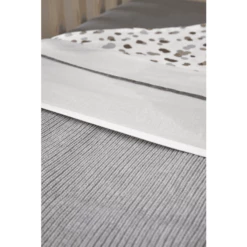 MEYCO Babydeken Small Mini Rib Grey Melange 75 X 100 Cm -Beddengoed Verkoopwinkel meyco babydeken small mini rib grey melange 75 x 100 cm a388574 2