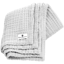 Nordic Coast Company Mousseline Deken Grijs 90 X 120 Cm