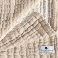 Nordic Coast Company Mousseline Deken Natuur Wit 80 X 80 Cm -Beddengoed Verkoopwinkel nordic coast company mousseline deken natuur wit 80 x 80 cm a316240 3
