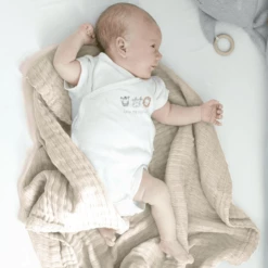 Nordic Coast Company Mousseline Deken Natuur Wit 80 X 80 Cm -Beddengoed Verkoopwinkel nordic coast company mousseline deken natuur wit 80 x 80 cm a316240 4