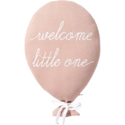 Nordic Coast Company Sierkussen Ballon " Welcome Little One" Roze