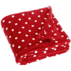 Playshoes Play Shoes Fleece Deken 75x100cm Stippen 75x100cm Dots Rood -Beddengoed Verkoopwinkel play shoes fleece deken 75x100cm stippen 75x100cm dots rood a237053 1