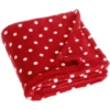 Playshoes Play Shoes Fleece Deken 75x100cm Stippen 75x100cm Dots Rood