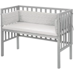 Roba Co-sleeper 2in1 Style Zilvergrijye Sterren -Beddengoed Verkoopwinkel roba co sleeper 2in1 style zilvergrijye sterren a315648 4