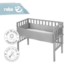 Roba Co-sleeper 2in1 Taupe 7 Roba Co-sleeper 2in1 Taupe -Beddengoed Verkoopwinkel roba co sleeper 2in1 taupe a308688 2
