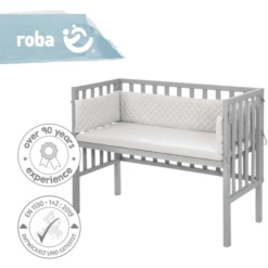 Roba Co-sleeper 2in1 Taupe Style Grijs -Beddengoed Verkoopwinkel roba co sleeper 2in1 taupe style grijs a308684 2