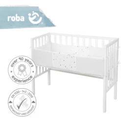 Roba Co-sleeper 2in1 Wit -Beddengoed Verkoopwinkel roba co sleeper 2in1 wit a308690 2