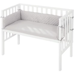 Roba Co-sleeper 2in1 Wit Style Grijs -Beddengoed Verkoopwinkel roba co sleeper 2in1 wit style grijs a308685 1